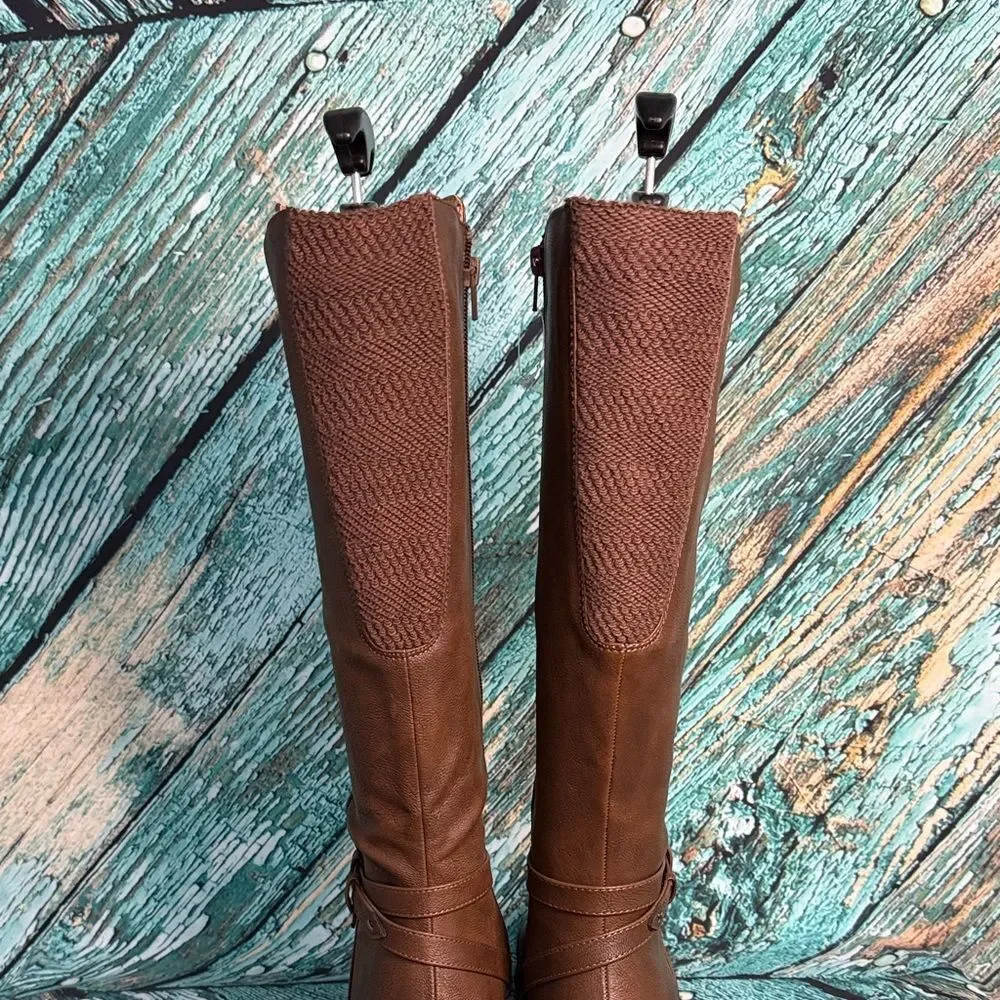 Life Stride Tan Over the Knee Boots